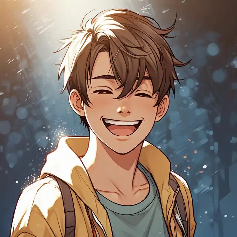 92超阳光男生咧嘴大笑头像90