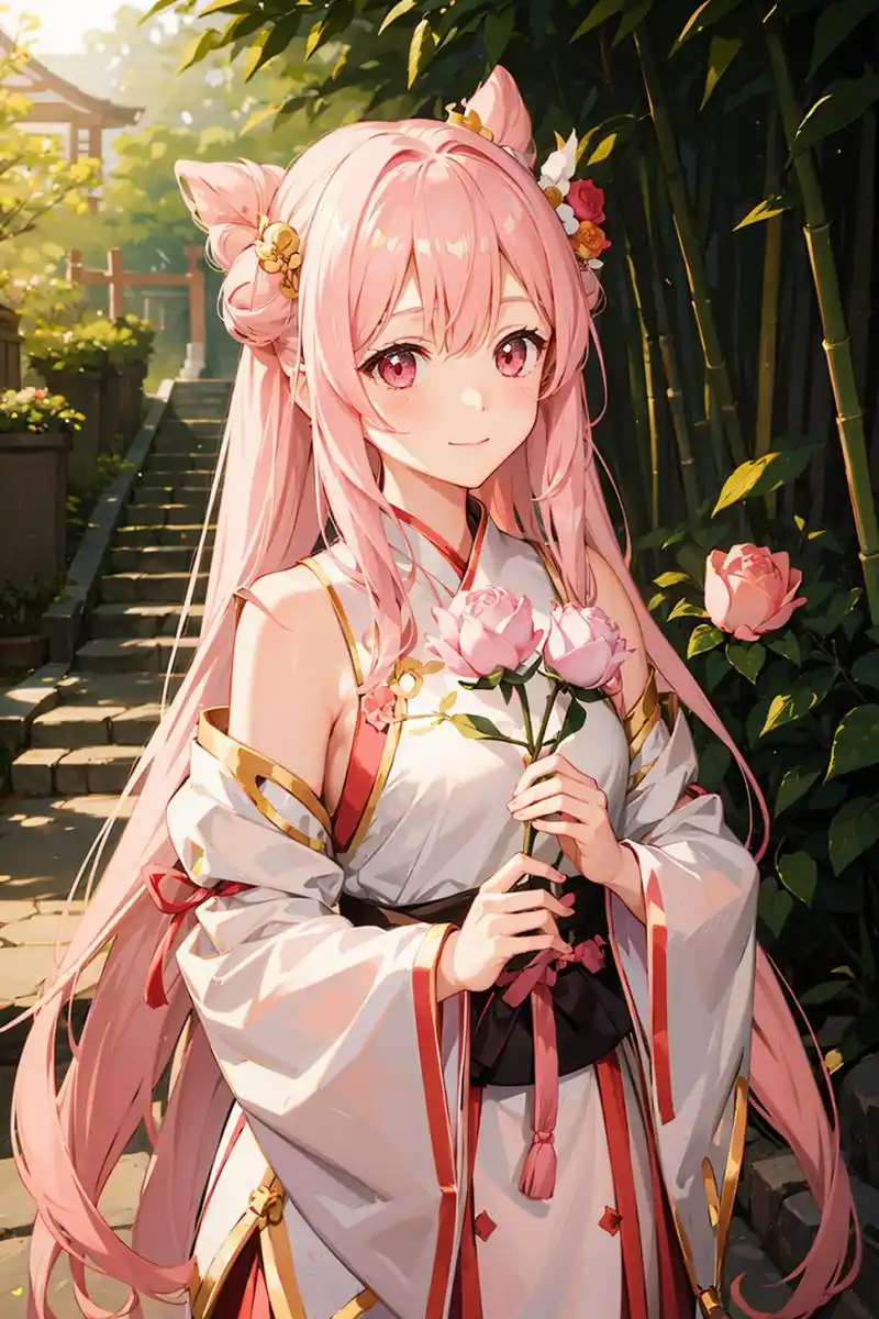 竹林的汉服小姐姐,可爱又迷人. #ai绘画# #二次元# #美女# #汉服