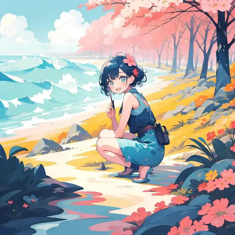 几张海边清新风～#女生头像 #动漫头像 #治愈系笑容 #海边 - 抖音