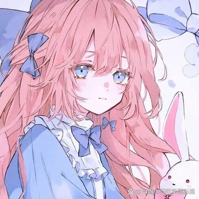 粉色系列小仙女动漫头像(礼貌拿图哟)