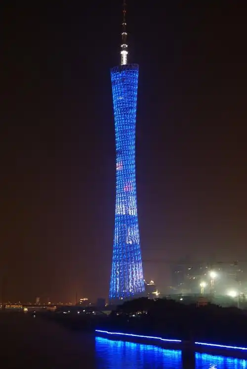 广州夜景(广州新电视塔,海心塔)