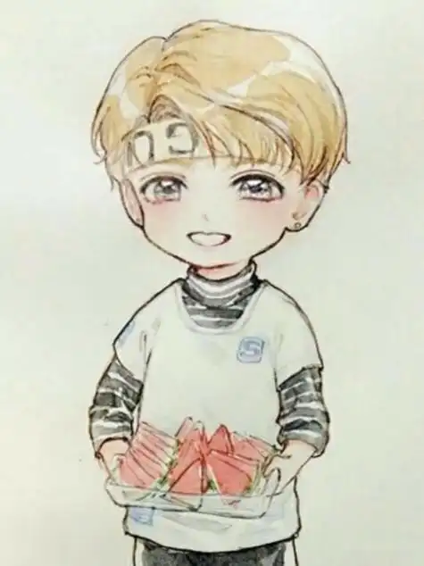 朱正廷漫画图片q版12张动漫卡通图片千千花图片网朱正廷q版简笔画一堆