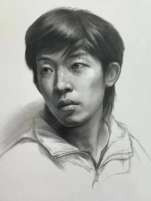 素描男青年联考步骤图