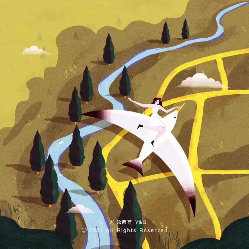 画了四张梦境～#视觉艺术 #插画 #绘画过程 #艺术 #创意 - 抖音