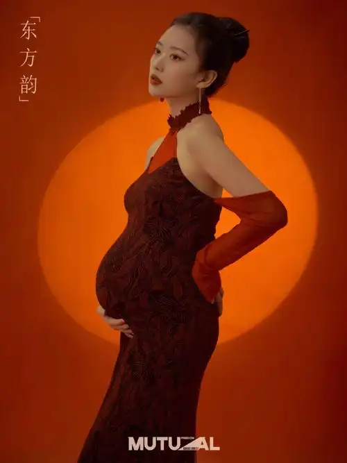 新中式孕妇照独具东方美的旗袍风太美啦78
