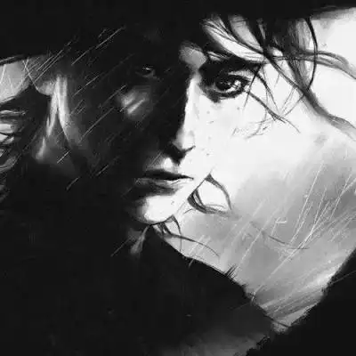 侠客头像男生古风黑白图片