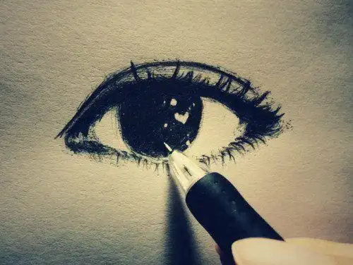 超清澈超唯美的二次元眼睛插画图片 - 爱图小站oi22.com