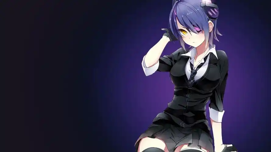 简约卡通美少女桌面壁纸