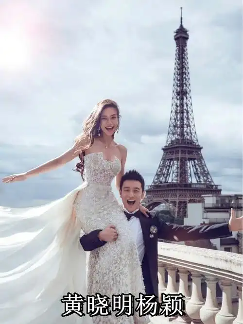 哇塞!黄晓明和baby的这组婚纱照简直美翻了!