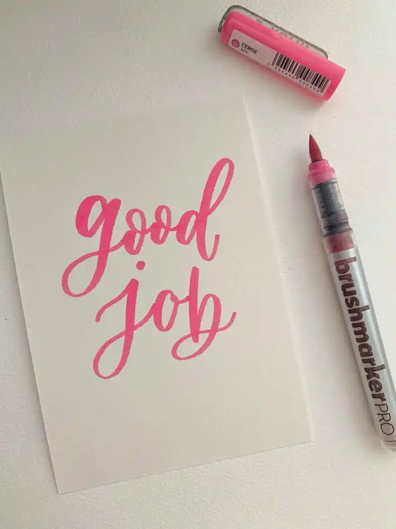 你做得真棒"good job"手帐字体 【笔记灵感】#春日风手帐 — 原创设计