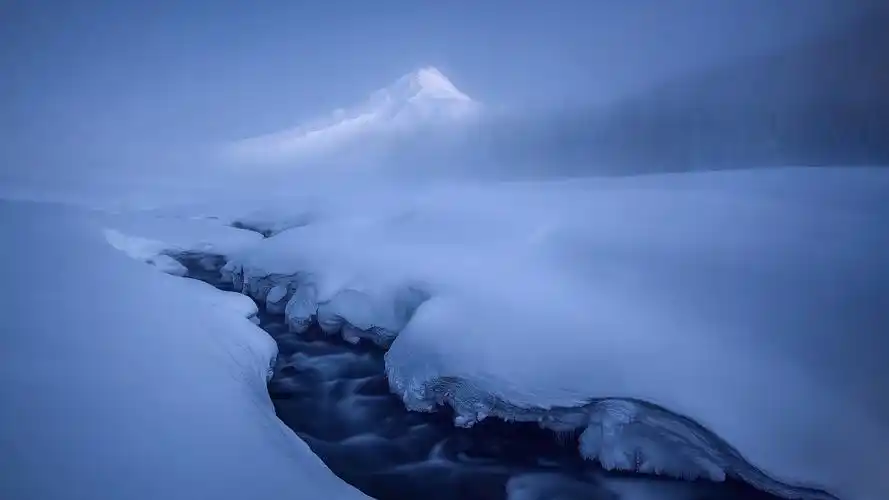 雪,冬,山,河,寒 壁纸 - 1920x1080 全高清