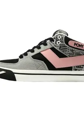 pony女款春夏季时尚低帮拼接滑板鞋