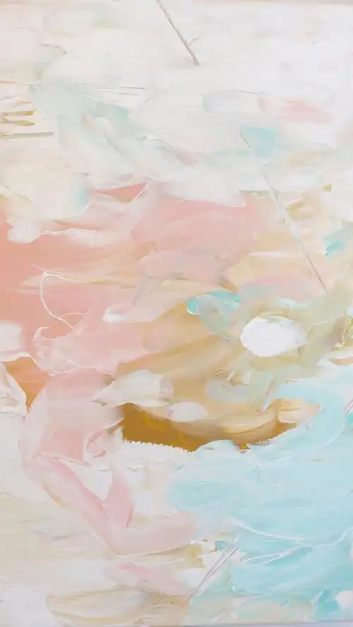 小清新粉色渐变颜料背景h5背景