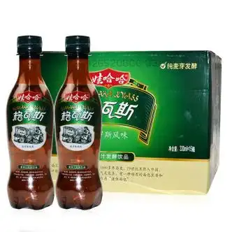 娃哈哈格瓦斯饮料600/mlx6/12瓶整箱啤酒风味碳酸可乐饮品 格瓦斯330