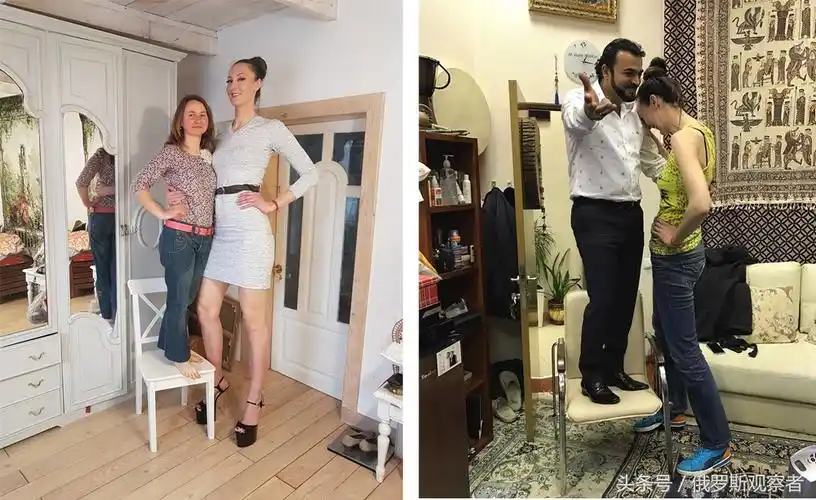 高个子女巨人图片:美女叶卡捷琳娜·利辛娜拥有133厘米大长腿