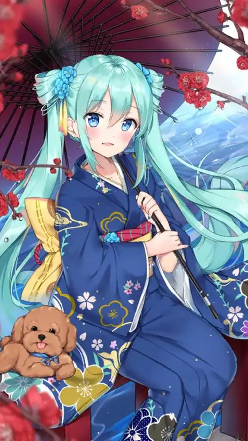 日系二次元动漫美女高清手机壁纸 _ 图片网