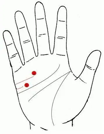 没有子女线的手相图片