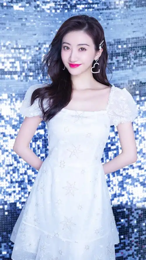 景甜白裙仙气高清手机壁纸