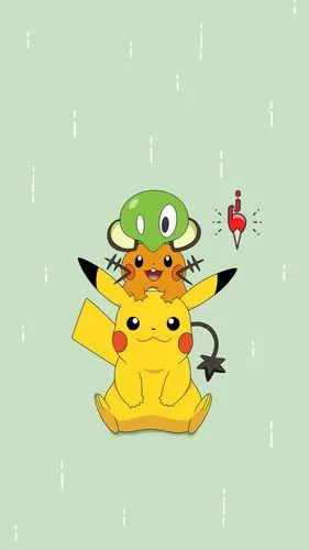 元气满满的皮卡丘图片卡通手机壁纸超治愈可爱笑容