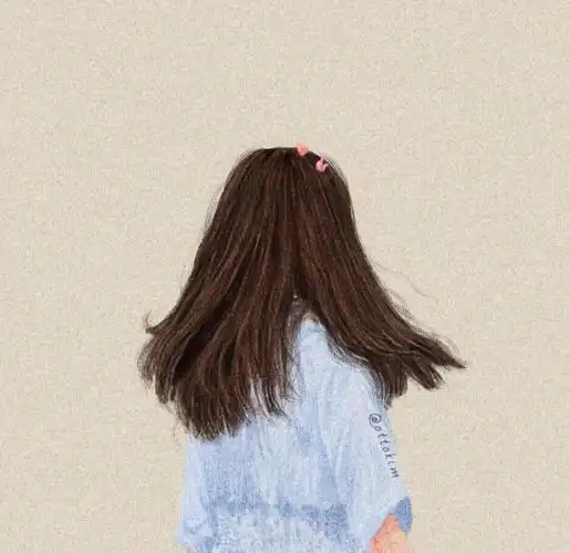 手绘背影女头二丨ottokim