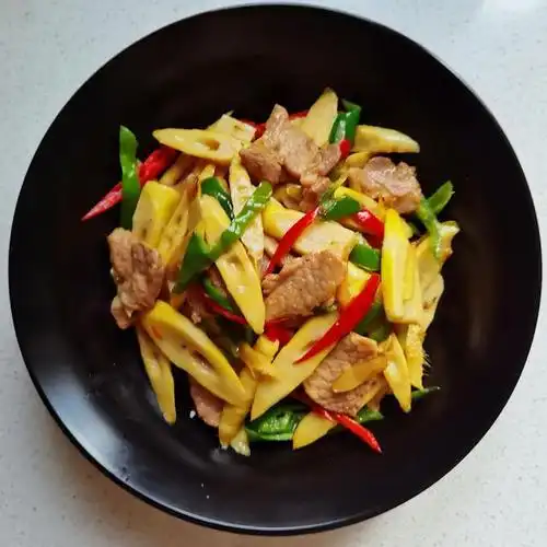 竹笋炒肉片,美味下饭菜