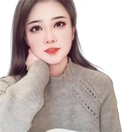 轻熟风清新脱俗唯美手绘女生头像图片