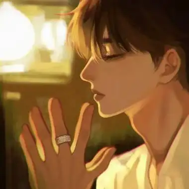 温柔很治愈的插画男生手绘卡通头像