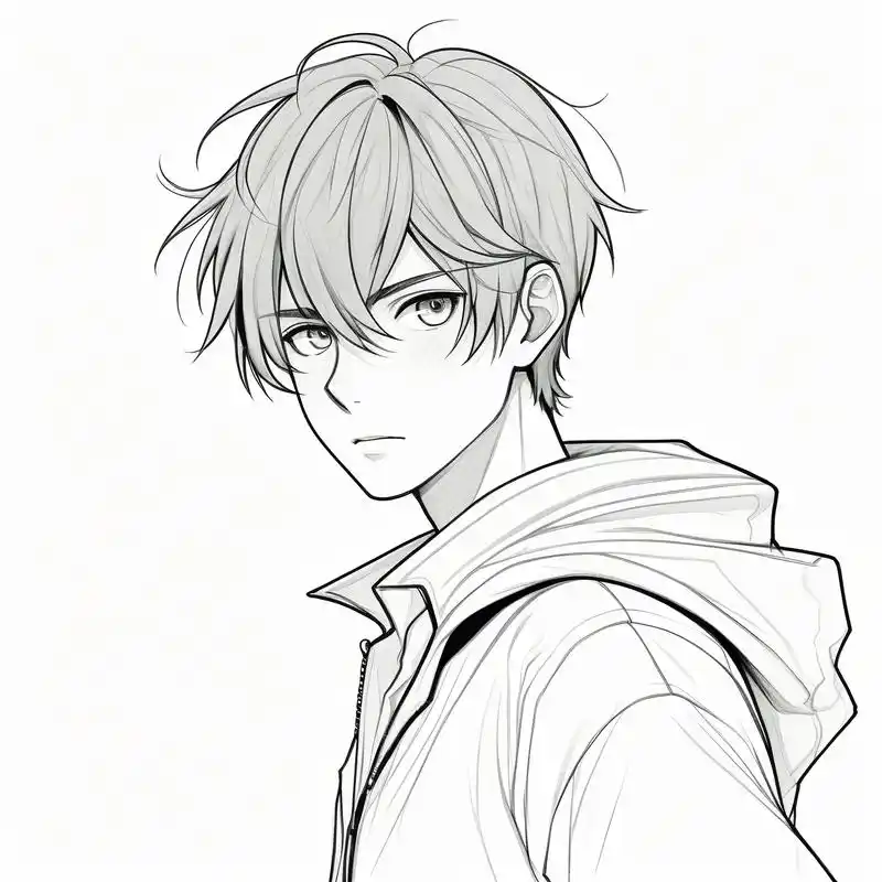 男漫画铅笔人物头像|素描魅力 哇哦,男生漫画铅笔人物头像,简直是素描