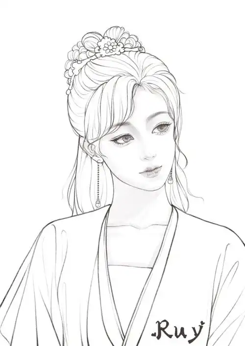 procreate绘画  #线稿  #杨紫