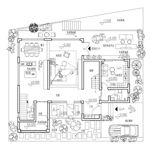 最高造价37万日式二层半别墅设计方案