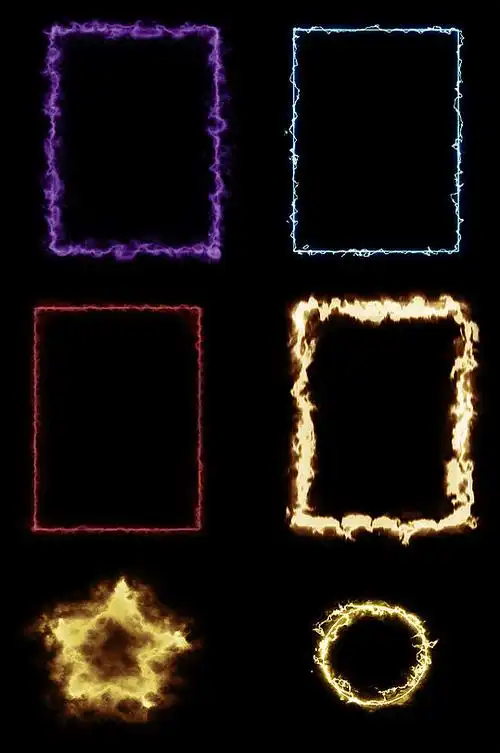 发光边框免扣素材