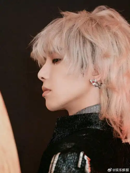 华晨宇白色狼尾造型##华晨宇漫撕男造型