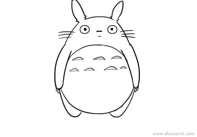 龙猫儿童画怎么画 龙猫简笔画简单又好看