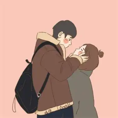 可爱卡通头像情侣一左一右可爱呆萌情头高清微信图片大全