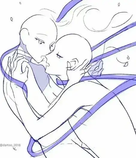 生活就是画画 的想法: 双人cp动作参考素材~ 更多绘画素材和资源