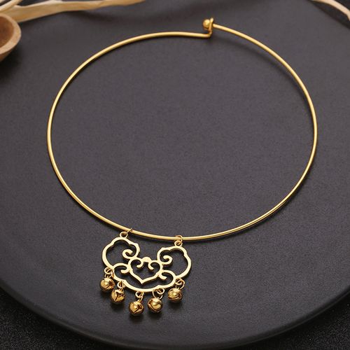 汉服项圈复古民族风项链女古风中国风儿童璎珞项圈首饰锁汉配饰