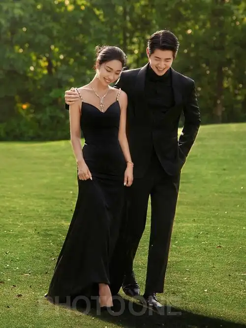 超出圈的黑色礼服婚纱照气质满满78