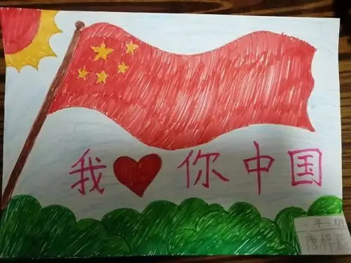 【金河德育】金河小学开展"我与祖国共成长"系列活动之——小手画国旗