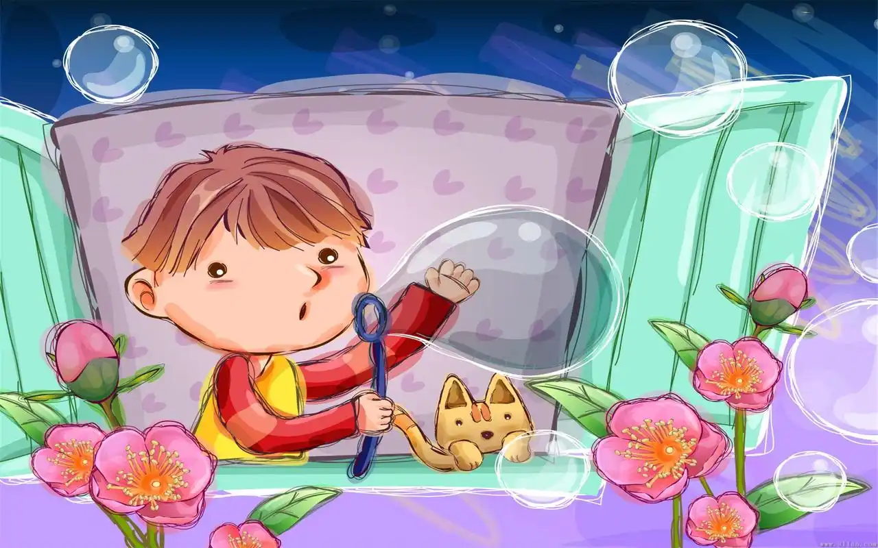 精美儿童漫画手绘插画桌面壁纸图片大全