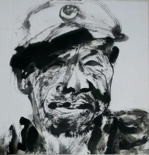 张春晖国画作品【平凡的世界】肖像系列作品集