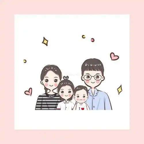 四口简笔画头像昆明攻略简笔画小人微信头像带字素材手绘头像定制q版