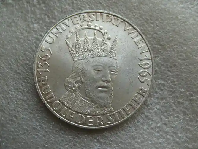 1965年奥地利50先令纪念大银币-帝王(大图展示)