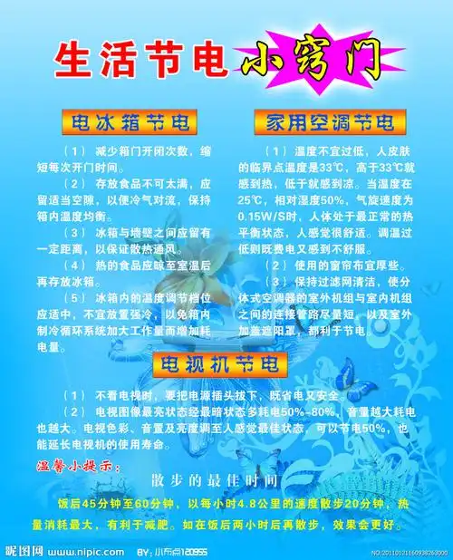 生活节电小窍门图片