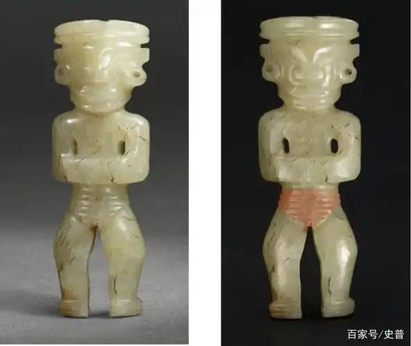 石家河文化遗址出土的新石器时代的玉神人