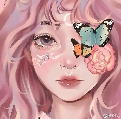 油画动漫头像|喜欢童话 是因为把它当成了童年