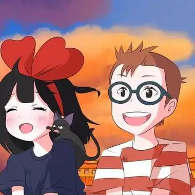 qq漫画情侣头像一左一右希望我的可爱可以治愈你的不开心