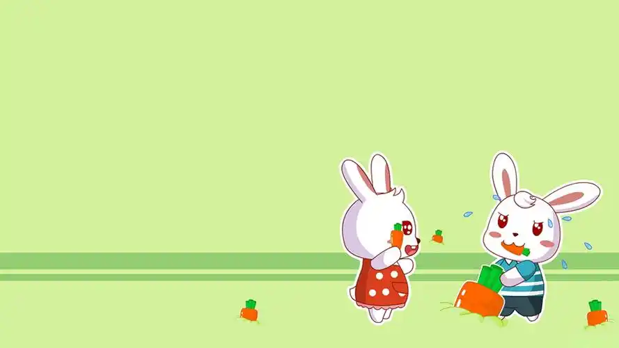端午节可爱卡通兔子图片桌面壁纸-卡通动漫-壁纸下载-美桌网