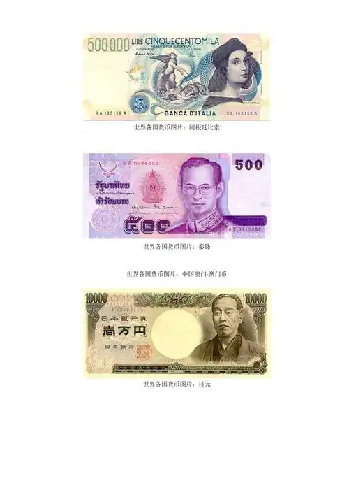 各国货币图片大全