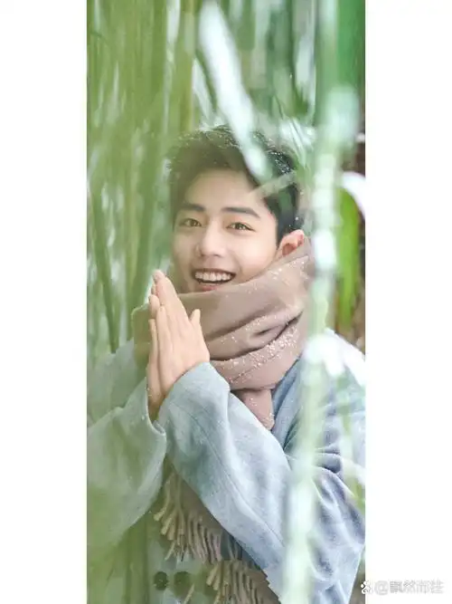 肖战最新竹林雪景壁纸不挡脸的来啦   简直帅到无法言表!