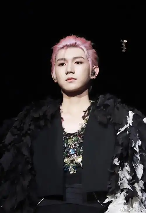 近期男明星的粉发造型:鹿晗,王源,驾驭的如何#王源粉色双辫